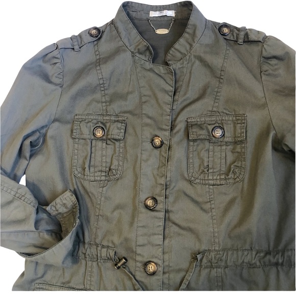 Fashion Army Green Army Jacket 100% Cotton - Picture 7 of 13